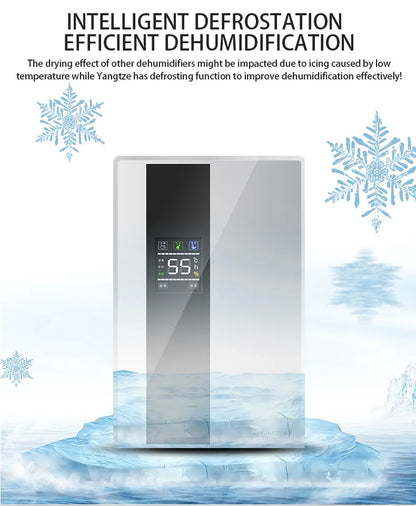 Déshumidificateur et purificateur d'air intelligent 2 en 1 avec filtre HEPA H13, ultra-silencieux (25 dB) pour grandes chambres/sous-sols, télécommande/minuterie/mode automatique