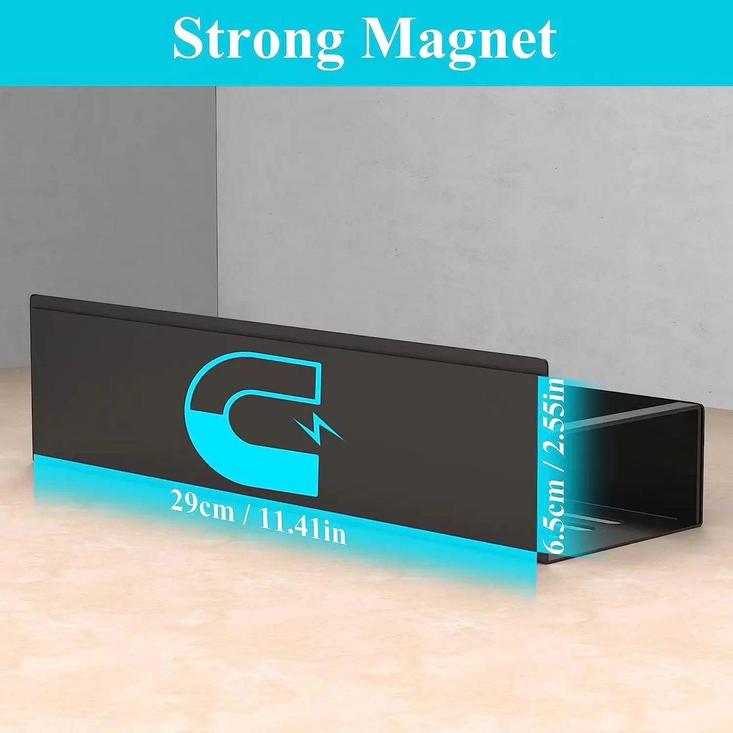 Étagère magnétique pour frigo – rangement épices gain de place.