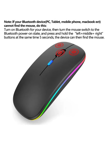 Souris sans fil Bluetooth – Silencieuse et universelle.