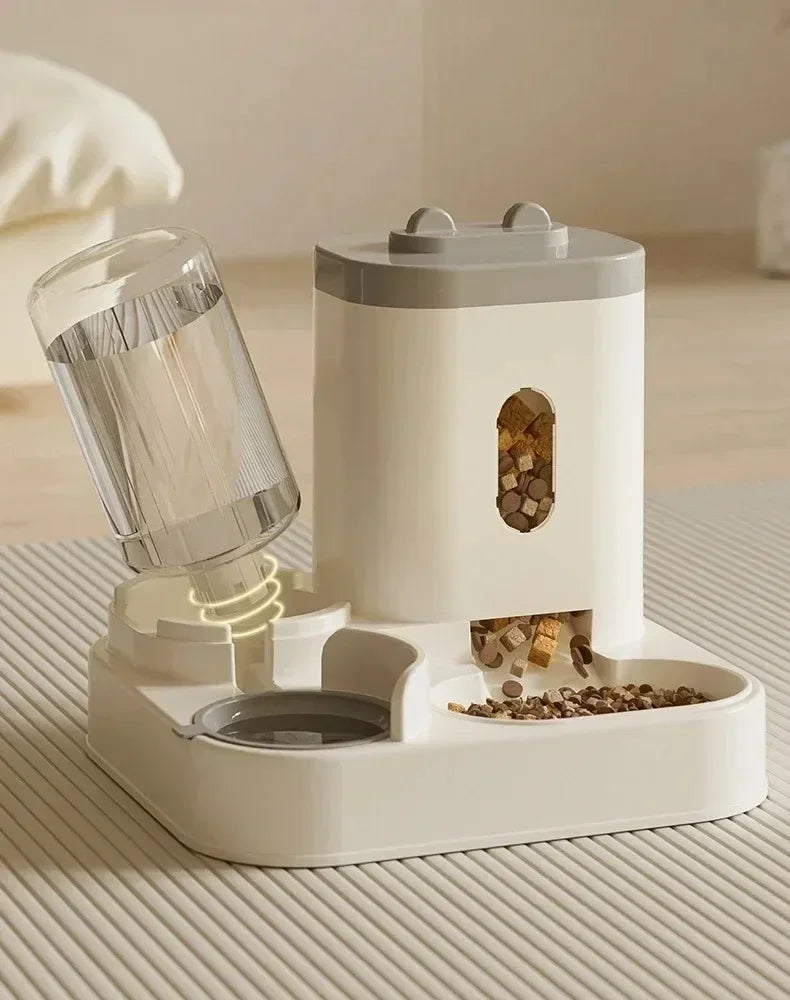 Gamelle automatique pour chats et chiens avec distributeur d’eau et nourriture