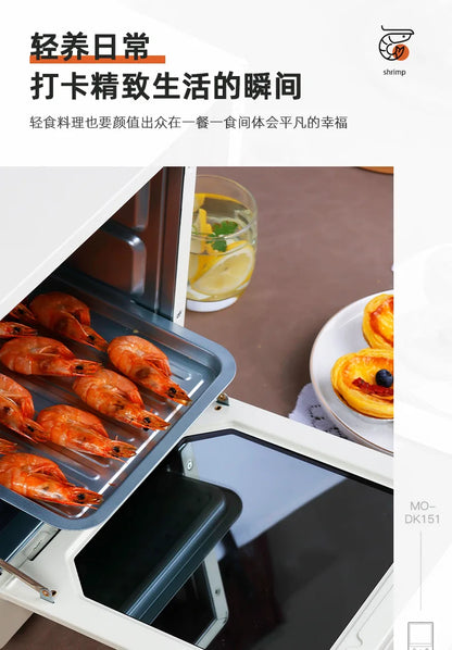 Four à micro-ondes vapeur 3 en 1, appareil multifonction pour la cuisson vapeur et au four, mini four à micro-ondes compact, nouveau modèle 2025