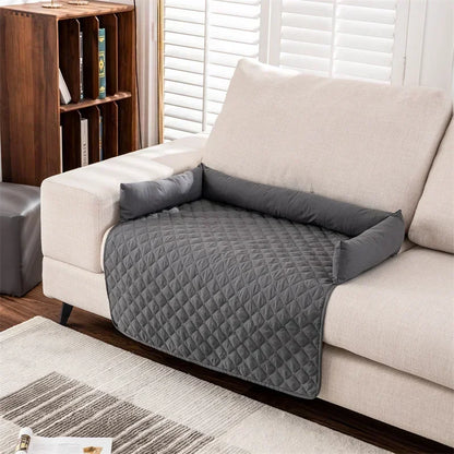 Tapis de canapé imperméable pour animaux de compagnie, à carreaux, grand format, avec coussin pour la nuque, housse antidérapante pour canapé pour chien et chat.