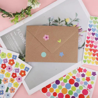 10 à 40 feuilles d'autocollants de récompense pour enfants : fleurs colorées, étoiles, cœurs, points. Idéal pour tableau de comportement, scrapbooking et fournitures scolaires pour enseignants.