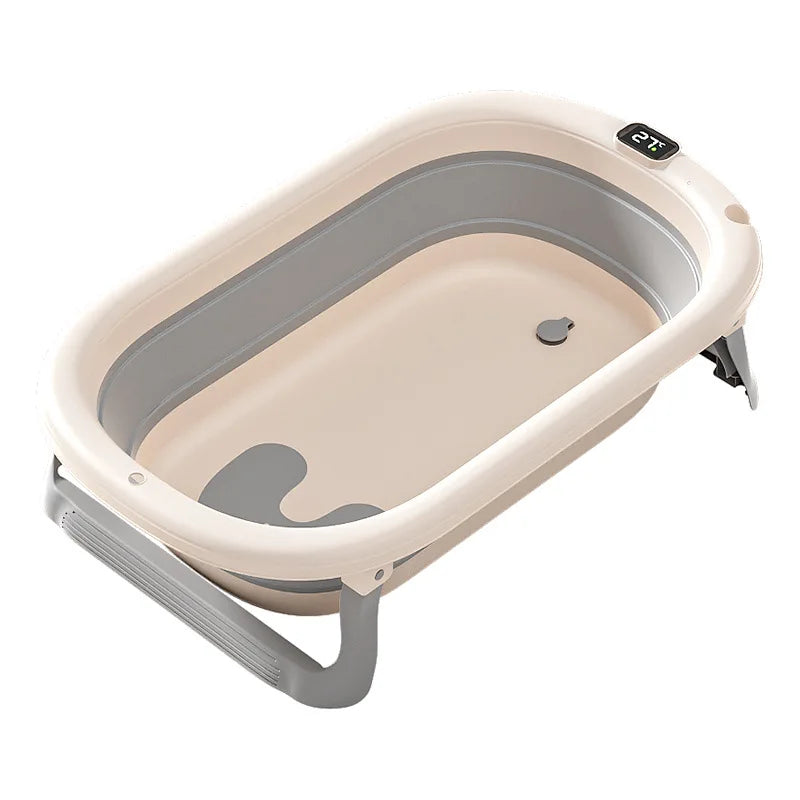Baignoire pour bébé sensible à la température, Grande baignoire pliante portable