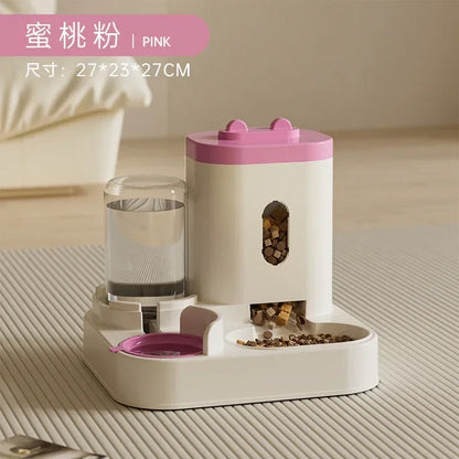 Gamelle automatique pour chats et chiens avec distributeur d’eau et nourriture