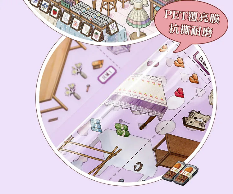 Stickers scène miniature 3D — Kit créatif décoratif DIY
