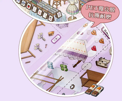 Stickers scène miniature 3D — Kit créatif décoratif DIY