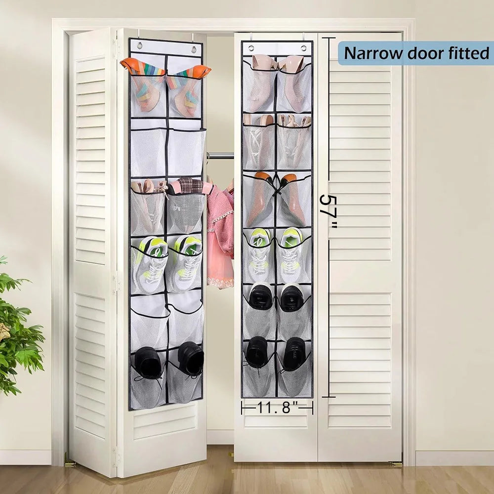 Organisateur chaussures suspendu — Gain de place instantané (12 poches)