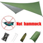 Hamac double de camping extérieur 260x140cm avec moustiquaire et bâche anti-pluie, hamac léger en parachute pour la randonnée et les voyages