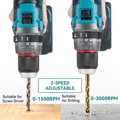 Perceuse à percussion électrique sans balais YOFIDRA 700 N.M, visseuse sans fil, compatible avec les batteries Makita.