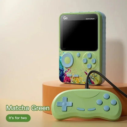 Console de jeux portable G5 avec 500 jeux rétro classiques, écran 3 pouces, manette de jeu portable, batterie rechargeable 1020 mAh, cadeau idéal pour les fêtes