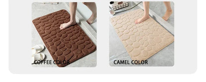 Tapis de bain mémoire de forme antidérapant — Confort moelleux immédiat