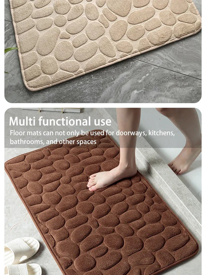Tapis de bain mémoire de forme antidérapant — Confort moelleux immédiat