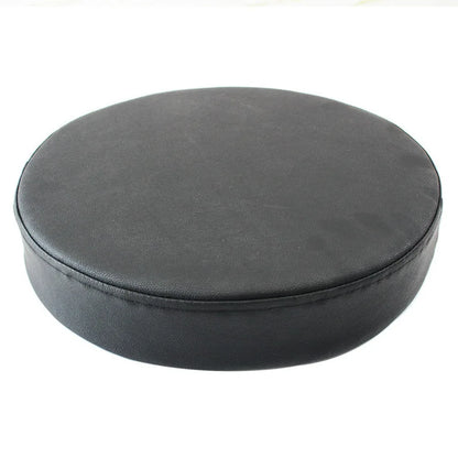 Coussin rond pratique en cuir, épais et doux, rembourré, lavable et imperméable.