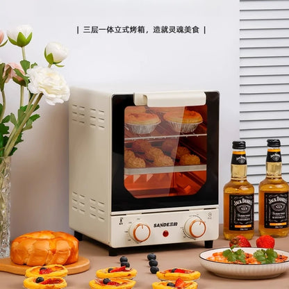 Four à micro-ondes vapeur 3 en 1, appareil multifonction pour la cuisson vapeur et au four, mini four à micro-ondes compact, nouveau modèle 2025