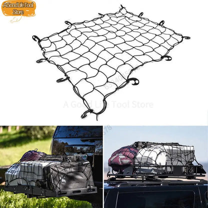 Filet de toit extensible pour barres de toit de SUV, accessoires de rangement et de finition pour voiture.