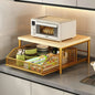 Organisateur de comptoir de cuisine – Étagère multifonction pour micro-ondes, épices, machine à café et imprimante.