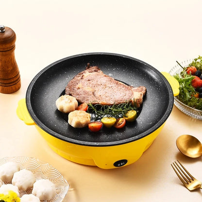 Plaque de cuisson électrique multifonctionnelle 220V Poêle à frire Non collante, Grill, Cuisinière Barbecue.