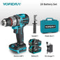 Perceuse à percussion électrique sans balais YOFIDRA 700 N.M, visseuse sans fil, compatible avec les batteries Makita.