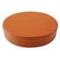 Coussin rond pratique en cuir, épais et doux, rembourré, lavable et imperméable.