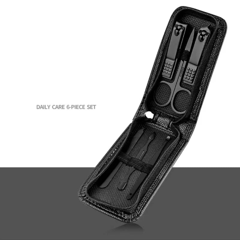 Kit manucure 6 pièces en acier inoxydable — Compact et complet