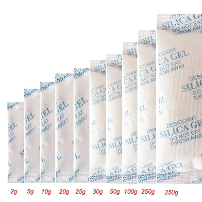 Sachets Anti-Humidité Non Toxiques – Gel de Silice 2/5/10/20g pour Pièces à Vivre et Cuisine