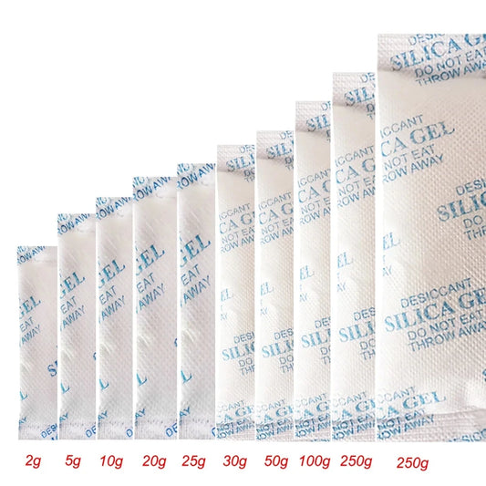 Sachets Anti-Humidité Non Toxiques – Gel de Silice 2/5/10/20g pour Pièces à Vivre et Cuisine