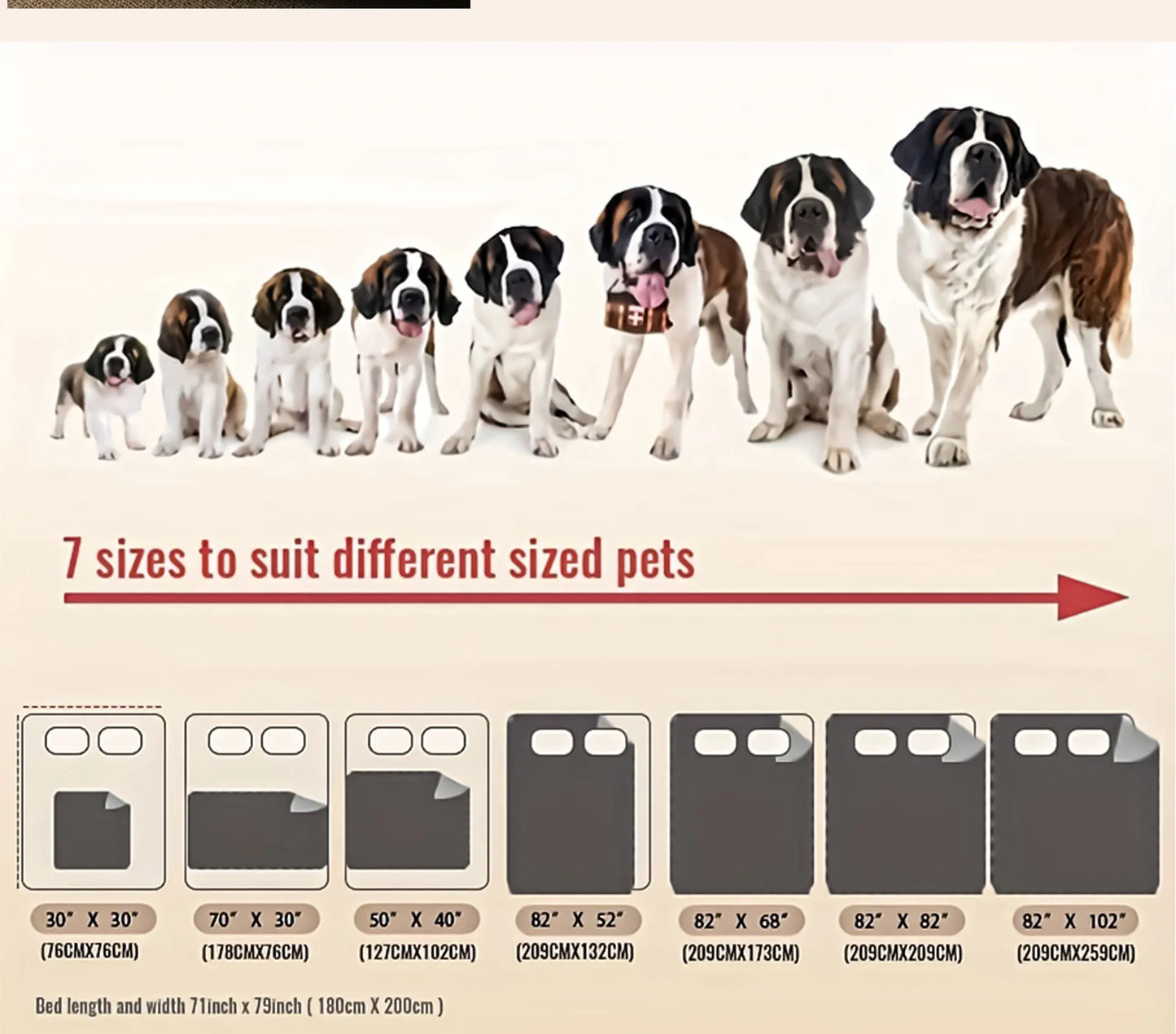 Housse de couchage pour chien réversible 100 % double face, idéale pour protéger canapé, fauteuil et meubles des animaux de compagnie (enfants, chiens et chats).