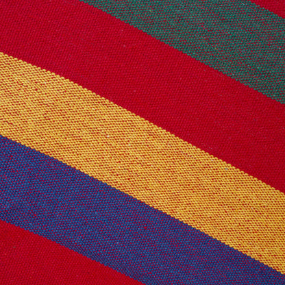 Hamac Outsunny avec support en acier portable, hauteur réglable sur 6 niveaux, sac de transport inclus, supporte jusqu'à 120 kg, pour jardin, multicolore.
