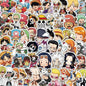 55 autocollants One Piece mignons de dessin animé pour personnalisé votre : skateboard, coque de téléphone, ordinateur portable, moto, imperméables, style anime.
