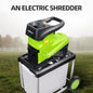 Broyeur de branches électrique 2,8 kW, broyeur de branches d'arbres, outil de jardin 220 V, neuf (modèle 2025)