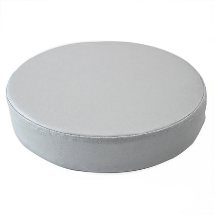 Coussin rond pratique en cuir, épais et doux, rembourré, lavable et imperméable.