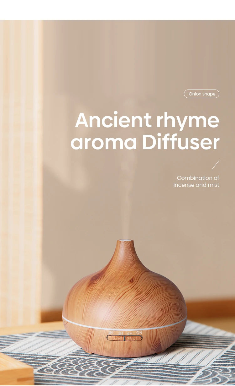 Diffuseur d’huiles essentielles 500ml – Ambiance relaxante à la maison.