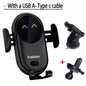 Support téléphone voiture avec chargeur sans fil — Fixation automatique intelligente 🚗