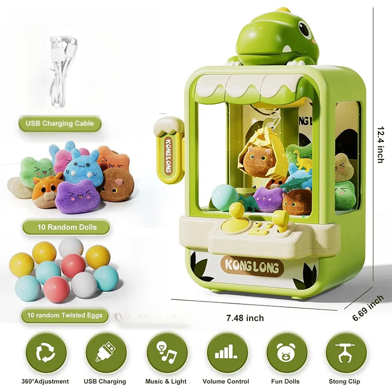 Mini machine à pince arcade pour enfants — Distributeur attrape-jouets interactif