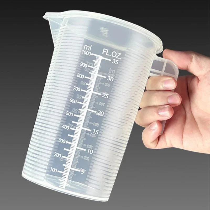 Tasse Mesureuse Multi-Usage – Plastique Épais, Graduation Précise, Pour Cuisine et Expériences