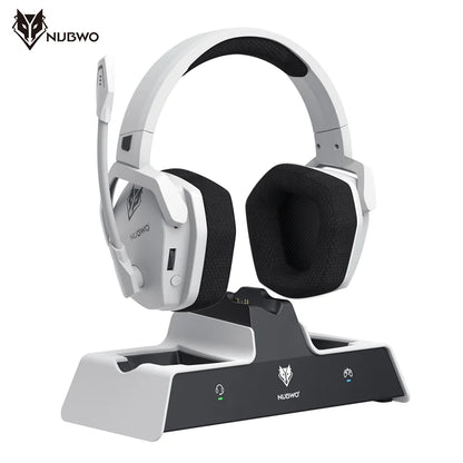 Casque gamer NUBWO G06 – Station de charge incluse, longue autonomie.
