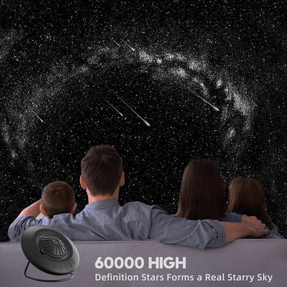 Projecteur galaxie OVNI – Transforme ta chambre en ciel étoilé.
