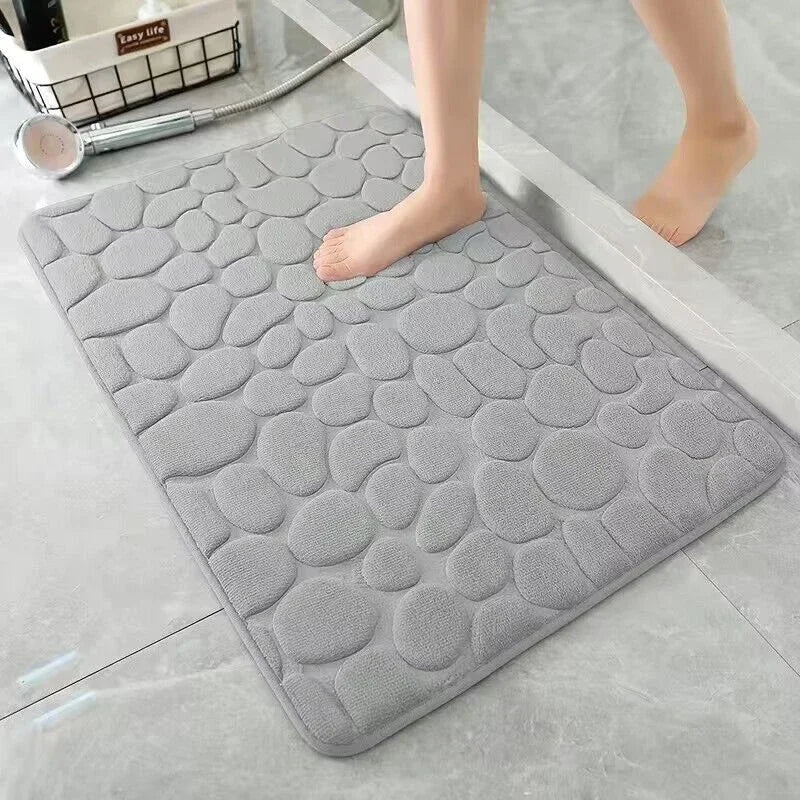 Tapis de bain mémoire de forme antidérapant — Confort moelleux immédiat