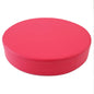 Coussin rond pratique en cuir, épais et doux, rembourré, lavable et imperméable.