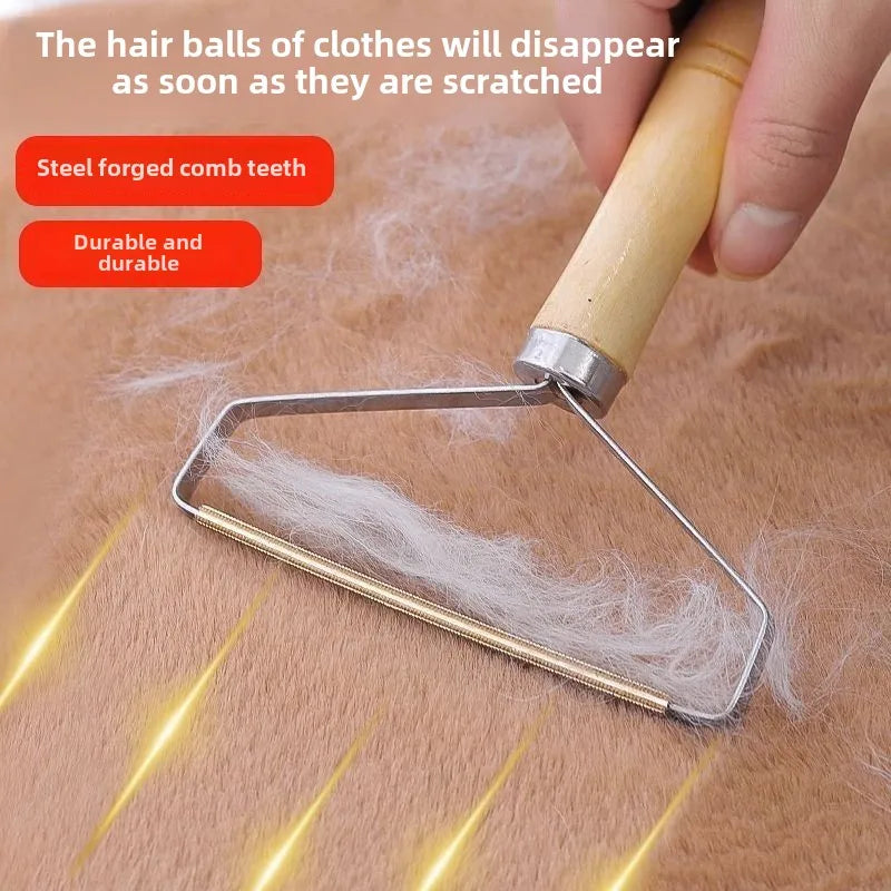Brosse anti-poils portable pour tapis, laine, manteaux et vêtements.