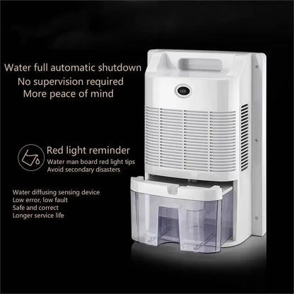 Déshumidificateur et purificateur d'air intelligent 2 en 1 avec filtre HEPA H13, ultra-silencieux (25 dB) pour grandes chambres/sous-sols, télécommande/minuterie/mode automatique