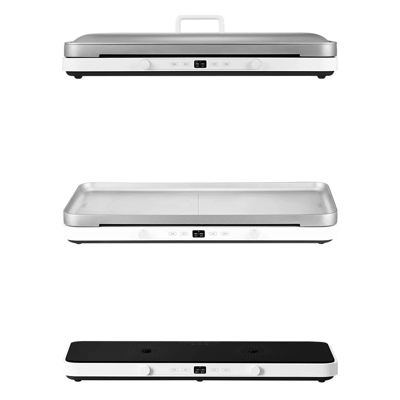 Double-cuisinière Cuisson a 2200W avec Plateau de Cuisson Plaque de Cuisson Électrique haute puissance.
