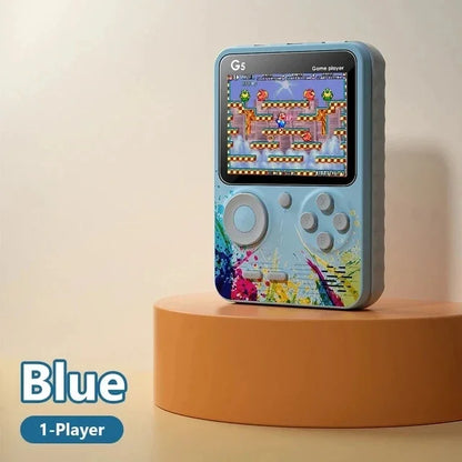 Console de jeux portable G5 avec 500 jeux rétro classiques, écran 3 pouces, manette de jeu portable, batterie rechargeable 1020 mAh, cadeau idéal pour les fêtes