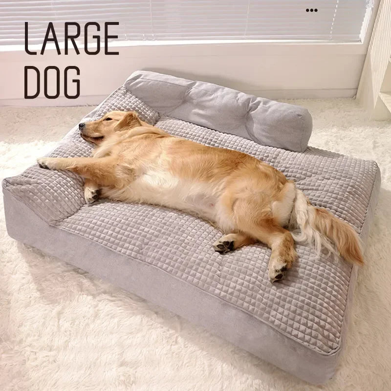 Lit amovible pour animaux de compagnie, tapis lavable, tapis chaud d'hiver, canapé de luxe pour chiens de petite et moyenne taille, couchage moelleux