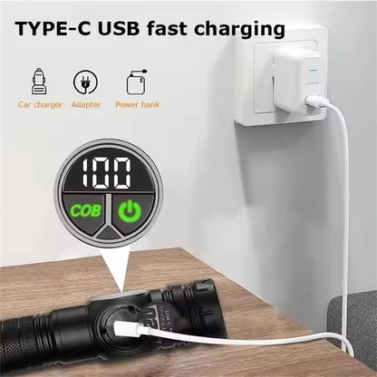 Lampe torche LED rechargeable magnétique — Ultra puissante et compacte