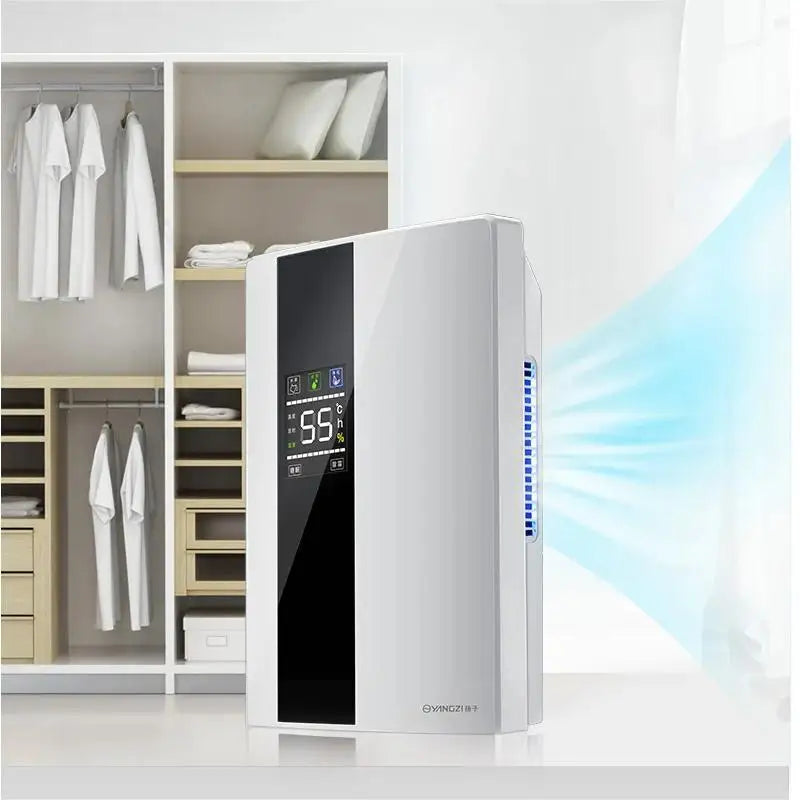 Déshumidificateur et purificateur d'air intelligent 2 en 1 avec filtre HEPA H13, ultra-silencieux (25 dB) pour grandes chambres/sous-sols, télécommande/minuterie/mode automatique