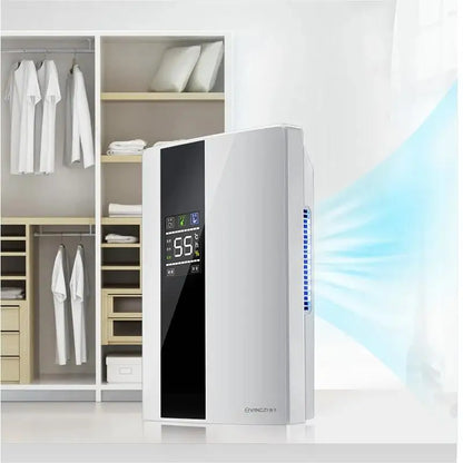 Déshumidificateur et purificateur d'air intelligent 2 en 1 avec filtre HEPA H13, ultra-silencieux (25 dB) pour grandes chambres/sous-sols, télécommande/minuterie/mode automatique