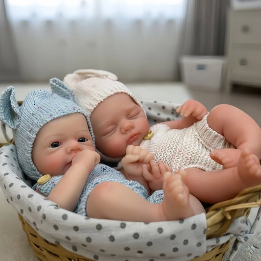 Poupée Reborn , Styles Bouche ouverte, fille avec peau peinte Corps doux lavable.