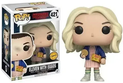 Figurine Funko Pop Stranger Things Eleven n° 523, 826 et 827 (Max Mayfield), n° 552 (Steve Harrington), n° 554 (Will Byers), n° 1783 et 1786 (Démogorgon).